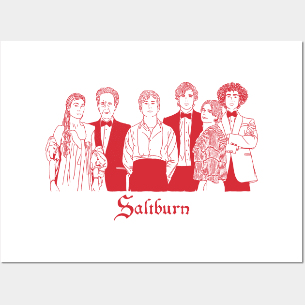 Saltburn Simple Drawing Wall Art by RansomNote